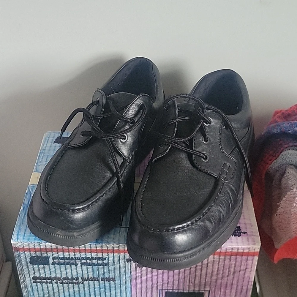 Mens Hush Puppies Size 11 Black - Picture 3 of 7